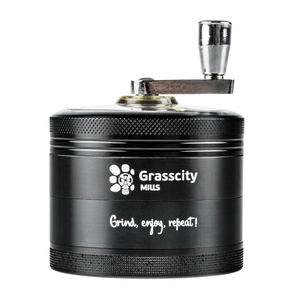  Grasscity Mills Aluminum Crank Herb Grinder | 4-Part