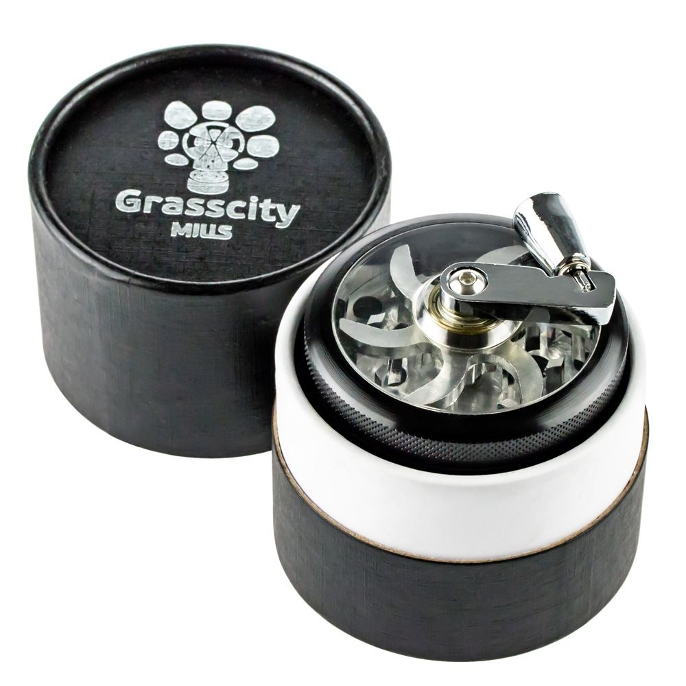  Grasscity Mills Aluminum Crank Herb Grinder | 4-Part