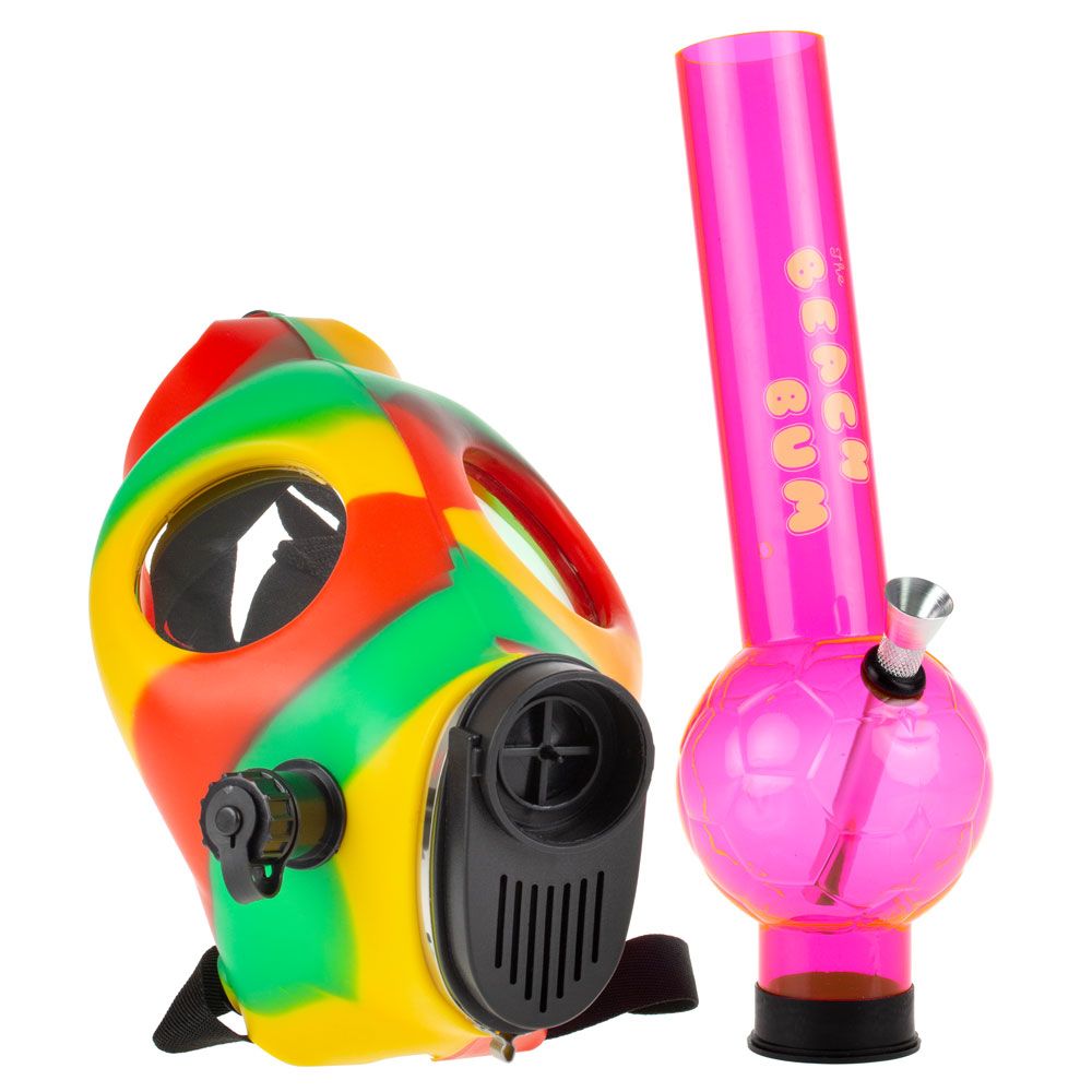  The Beach Bum Gas Mask Bong with Acrylic Tube