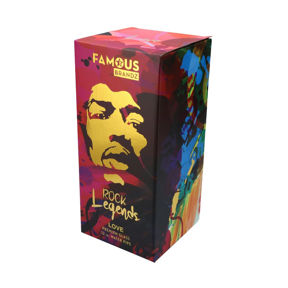  Famous Brandz Jimi Love Beaker Ice Bong | 12 Inch