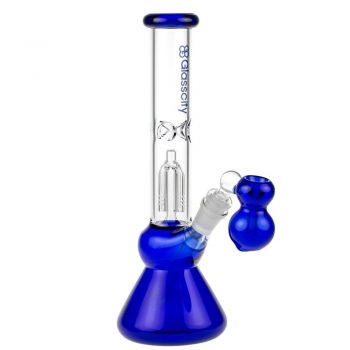 Glasscity 4-arm Perc Beaker Ice Bong with Ash Catcher