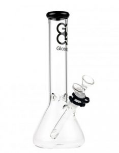  Glasscity Beaker Ice Bong | 10 inch | Black