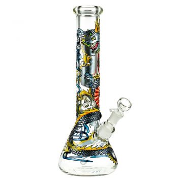 Grace Glass Art Series Dragon Beaker Ice Bong | 7mm