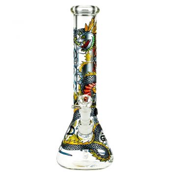 Grace Glass Art Series Dragon Beaker Ice Bong | 7mm