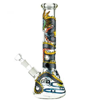 Grace Glass Art Series Dragon Beaker Ice Bong | 7mm