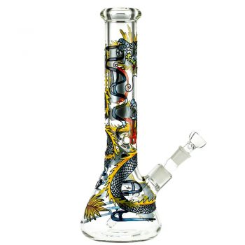 Grace Glass Art Series Dragon Beaker Ice Bong | 7mm