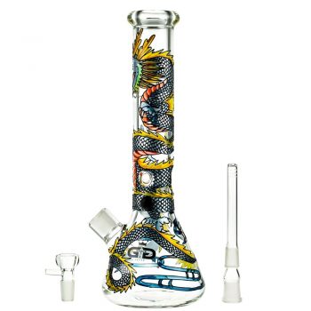 Grace Glass Art Series Dragon Beaker Ice Bong | 7mm