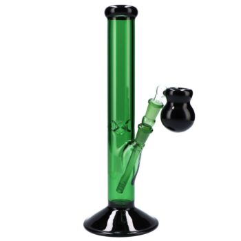 Colored Glass Straight Ice Bong | 12 Inch