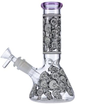 Ghost Face Mini Beaker Base Ice Bong