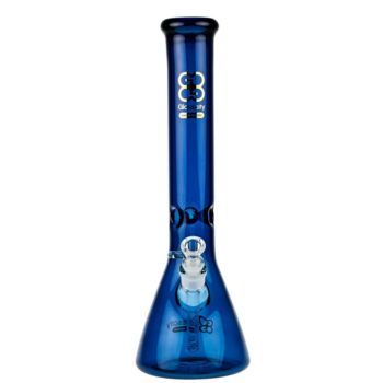 Glasscity Limited Edition Beaker Ice Bong | Cobalt Blue