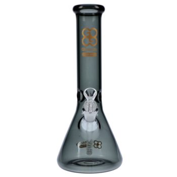 Glasscity Limited Edition Glass Beaker Ice Bong | Black | Small