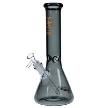 Glasscity Limited Edition Glass Beaker Ice Bong | Black | Small