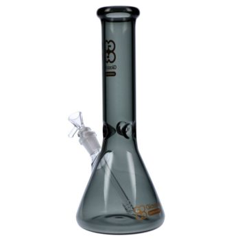 Glasscity Limited Edition Glass Beaker Ice Bong | Black | Small