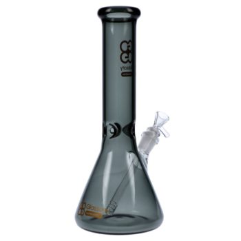 Glasscity Limited Edition Glass Beaker Ice Bong | Black | Small