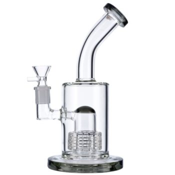 Glass Bubbler with Slitted Drum Perc