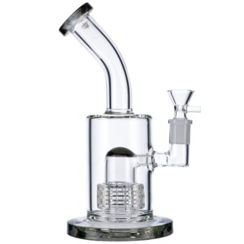 Glass Bubbler with Slitted Drum Perc