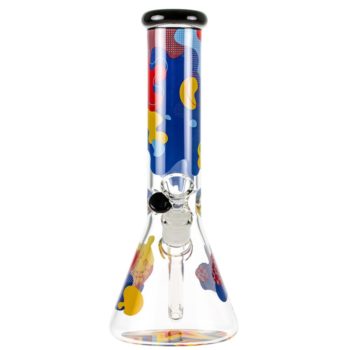 Famous Brandz Glass Beaker Ice Bong | Papaya