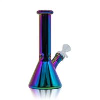 Iridescent Color Shift Beaker Base Ice Bong