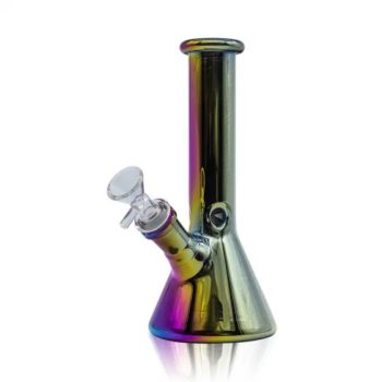 Iridescent Color Shift Beaker Base Ice Bong