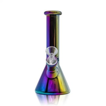 Iridescent Color Shift Beaker Base Ice Bong