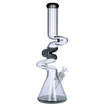 Glass Beaker Bong with Zig-Zag Neck | 18 Inch