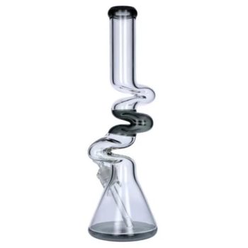 Glass Beaker Bong with Zig-Zag Neck | 18 Inch