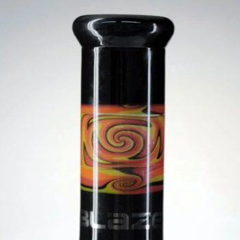 Blaze Glass - Complete Mix and Match Kit - Liquid Cooling Spiral Bong - Black and Orange