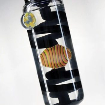 Blaze Glass - Complete Mix and Match Kit - Liquid Cooling Spiral Bong - Black and Orange