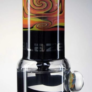 Blaze Glass - Complete Mix and Match Kit - Liquid Cooling Spiral Bong - Black and Orange