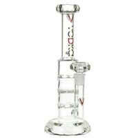 Vodka Glass Moonstone Straight Triple Percolator Bong