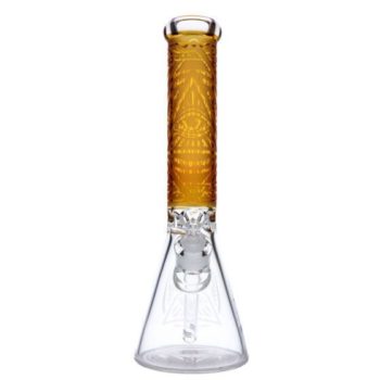 Pyramid Eye Beaker Base Ice Bong | 14 Inch