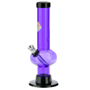 Acrylic Straight Tube Bubble Base Mini Bong