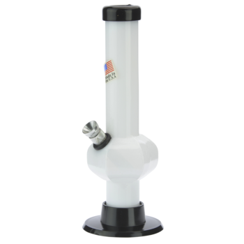 Acrylic Straight Tube Bubble Base Mini Bong