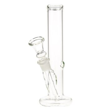 Breit Straight Mini Bong Set with Glass Steamroller in Case