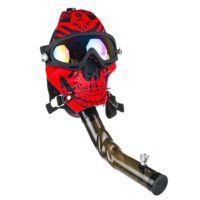 Gas Mask Goggle Bong with Bent Tube