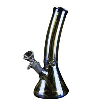 KindVibez Ethereal Iridescent Bent Neck Ice Bong