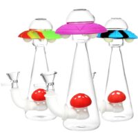 UFO Glass & Silicone Glow in the Dark Bong