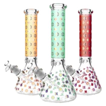 Designer Floral Diamond Print Bong