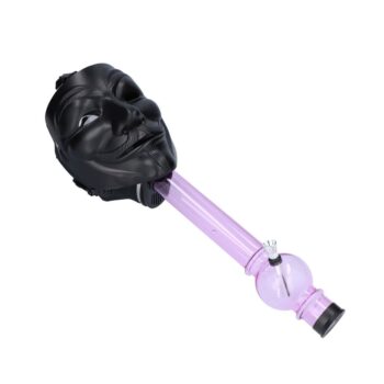 Anonymous Gas Mask Bong with Acrylic Bubble Tube | Black