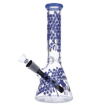 Glasscity Honeycomb Beaker Base Ice Bong | 10 inches